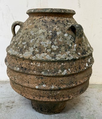 Lot 218 - Terracotta urn planter dia47cm