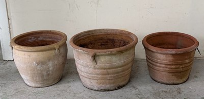 Lot 228 - Three terracotta planters