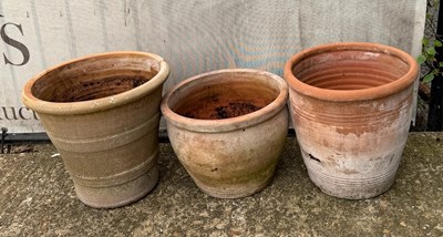 Lot 236 - Three terracotta planters