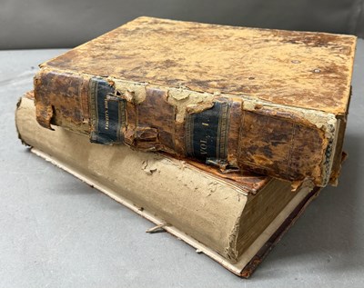 Lot 631 - Two family bible by John Fawcelt AF