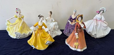 Lot 378 - Six Royal Doulton figures to include....
