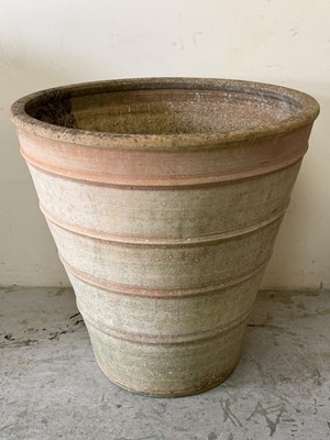 Lot 210 - Large terracotta creston style planter pot H78cm