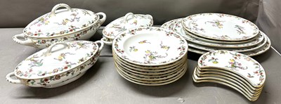 Lot 362 - An elegant porcelain dinner service stamped...