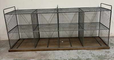 Lot 37 - A indusrial style stirage unit it features a...