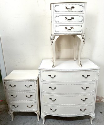 Lot 12 - A three piece bedroom furniture set to include...