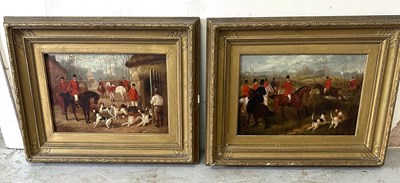 Lot 274 - A pair of oil on canvas in gily frames...
