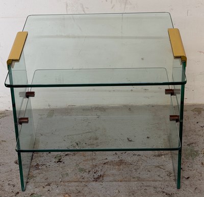 Lot 178 - French or German style glass and metal side...