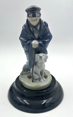 Lot 286 - A Royal Copenhagen procelain figurine Shepherd...