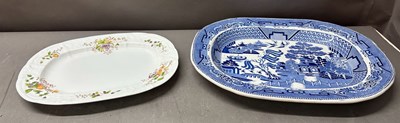 Lot 749 - Two large serving dishes, one Coalport in the...