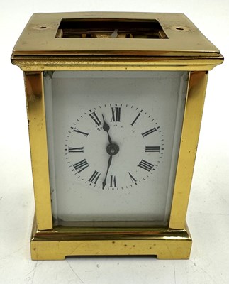 Lot 430B - A French carraige clock in a gilt brass case