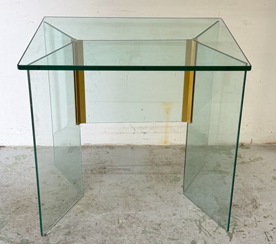 Lot 165 - French or German style glass and metal side...