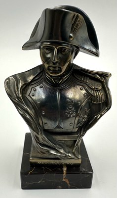 Lot 751 - A cast metal statue of Napolean