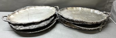 Lot 509 - A selection of nine silver plated and white...
