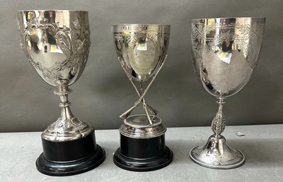 Lot 398 - A trio of trophies awarded for hunting...