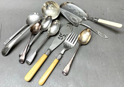 Lot 501 - A selection of EPNS serving utensils to...