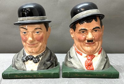 Lot 419 - A pair of Royal Doulton Laurel and Hardy bookends