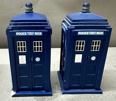 Lot 715 - A pair of miniature police phone boxes by...