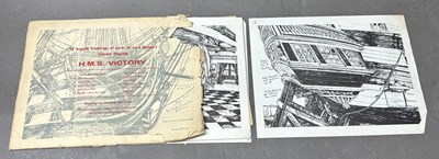 Lot 769 - Twelve prints of parts of Lord Nelson H.M.S...