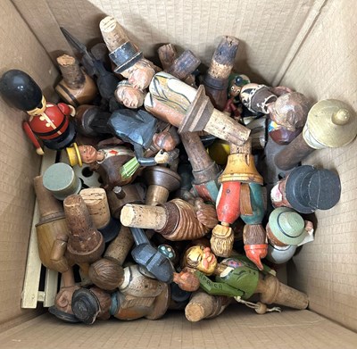 Lot 720 - A selection of vintage wine stoppers and cork...