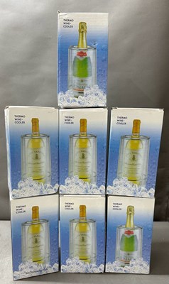 Lot 722 - Seven boxed thermo wine coolers
