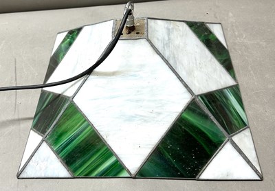 Lot 258 - An Art Deco stained glass ceiling light