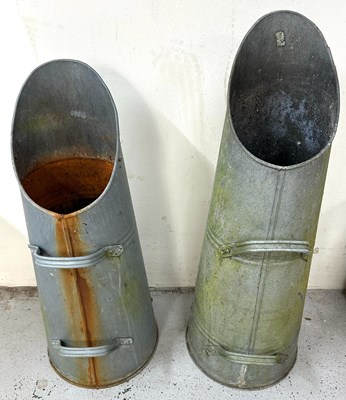 Lot 729 - A pair of vintage coal hods H66cm