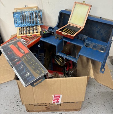 Lot 781 - A boxed of various tools to include tap and...