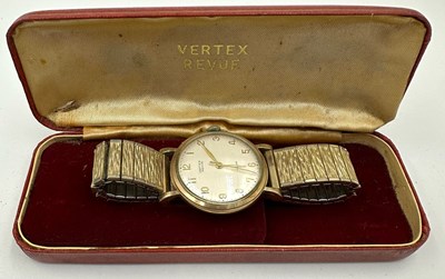 Lot 526 - A vintage Vertex Revue wristwatch featuring a...