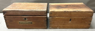 Lot 830 - A pair of ditty boxes, traditionally used to...