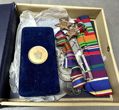 Lot 413 - A collection of service medals to include...