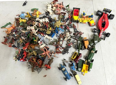 Lot 644 - A quantity of Diecast vehicles and plastic...