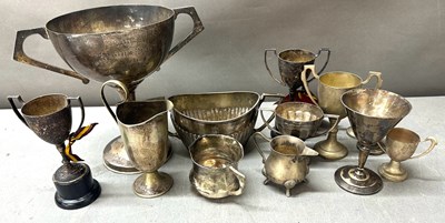Lot 519 - A selection of EPNS cups and trophies of...