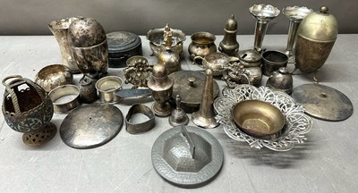 Lot 514 - A large selection of EPNS and white metal items
