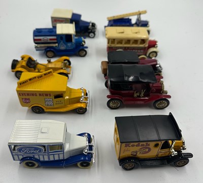 Lot 543 - A selection of playworn Diecast model cars by...