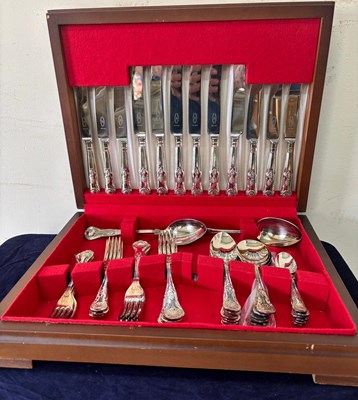 Lot 434D - A George Butler and Co cutlery canteen with...
