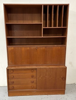 Lot 183 - A Domino Mobler teak bookcase wall unit from...