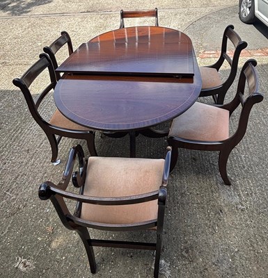 Lot 153 - Mid-century English Regency-style mahogany...