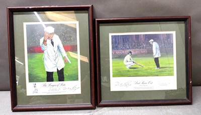 Lot 430A - A pair of limited edition cricket prints...