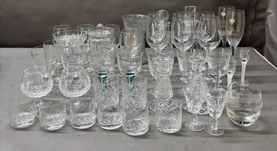 Lot 797 - A large selection of various glassware from...