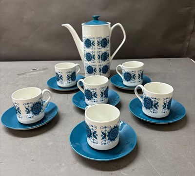 Lot 798 - Johnson Bros Engadine vintage retro coffee set