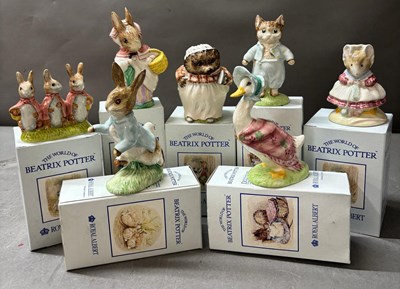 Lot 298 - The World of Beatrix Potter porcelain...