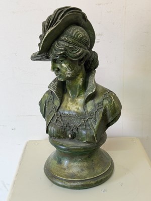 Lot 328 - A plaster bust of a lady H48cm