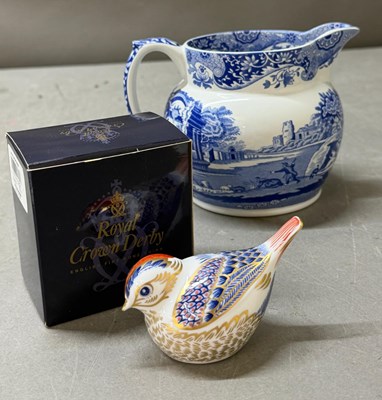 Lot 834 - Royal Crown Derby paperweights Gold crest and...