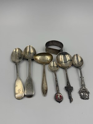 Lot 453 - A selection of hallmarked silver items to...
