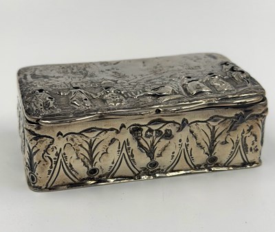 Lot 452 - An AF silver box by George Nathan & Ridley...