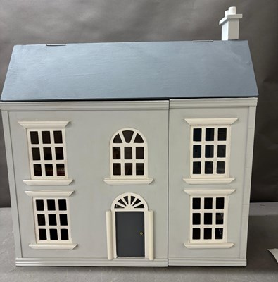 Lot 658 - A scatch built dolls house with some furniture...