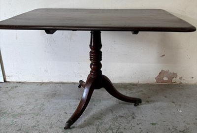 Lot 149 - A George II mahogany tilt-top breakfast table...