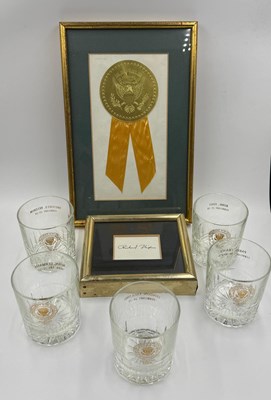 Lot 435A - Framed predentation item from the Nixon...