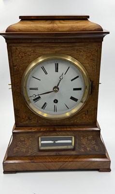 Lot 608 - Antique West German Black Forest mantel clock,...