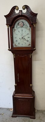 Lot 610 - Mahogany long case clock, c1790 Eight day...